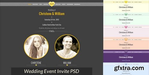 ThemeForest - Wedding Event v1.0 - Invite PSD 4180994