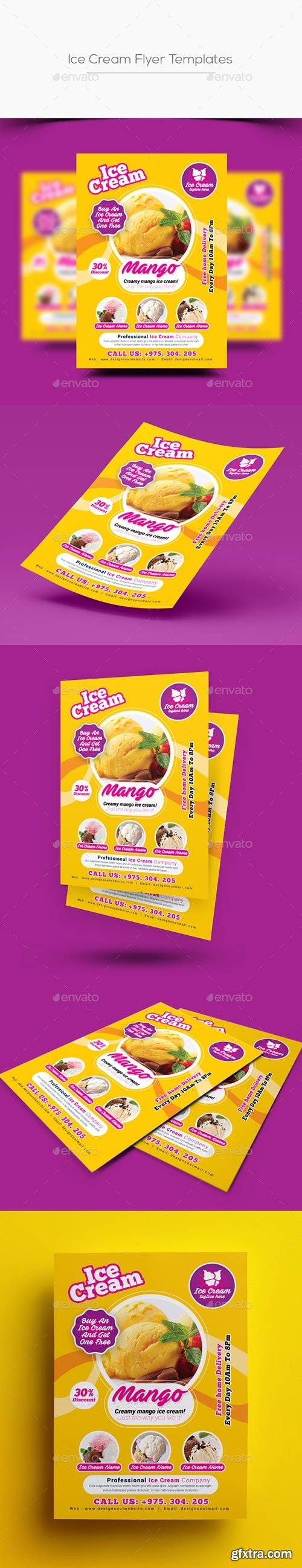 Graphicriver - Ice Cream Flyer Template 20573386