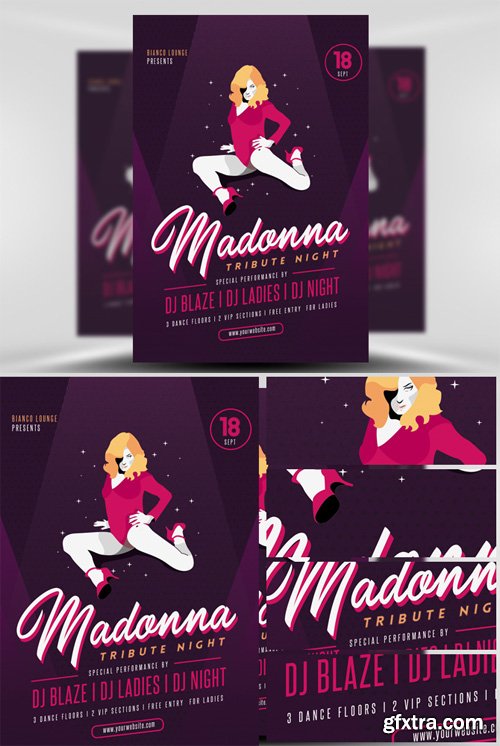 Madonna Tribute Night Flyer Template