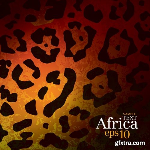 background image is an African theme flyer banner poster 25 EPS