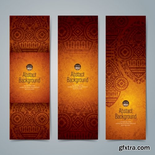 background image is an African theme flyer banner poster 25 EPS