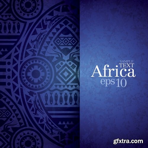 background image is an African theme flyer banner poster 25 EPS