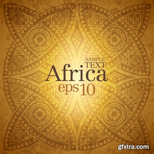 background image is an African theme flyer banner poster 25 EPS