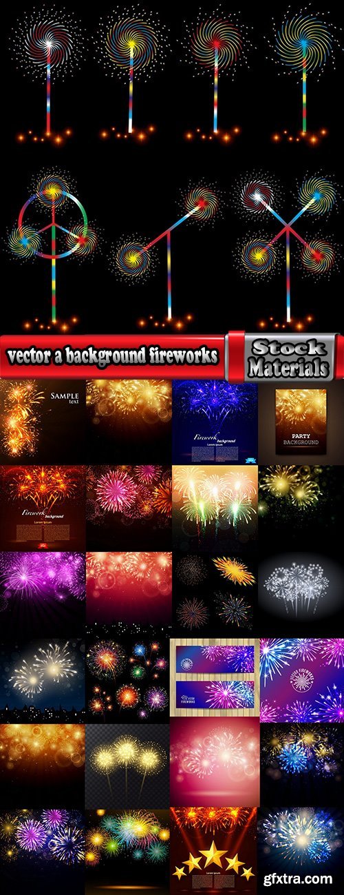 vector a background picture fireworks 25 eps