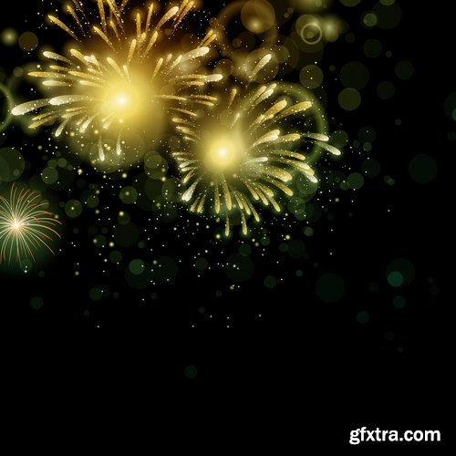 vector a background picture fireworks 25 eps