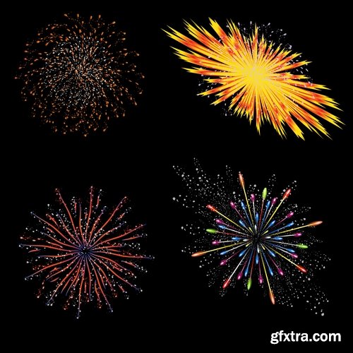 vector a background picture fireworks 25 eps