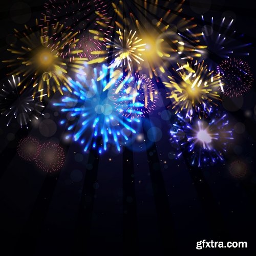 vector a background picture fireworks 25 eps