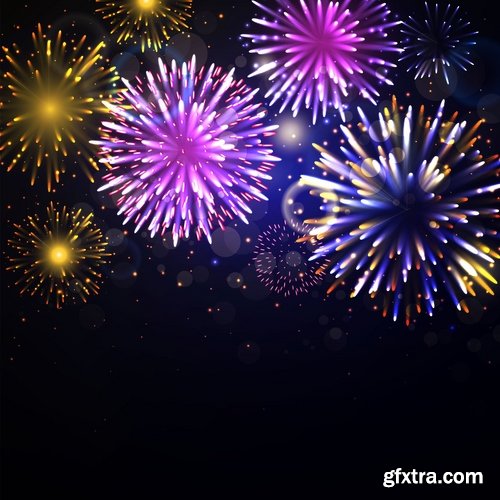 vector a background picture fireworks 25 eps