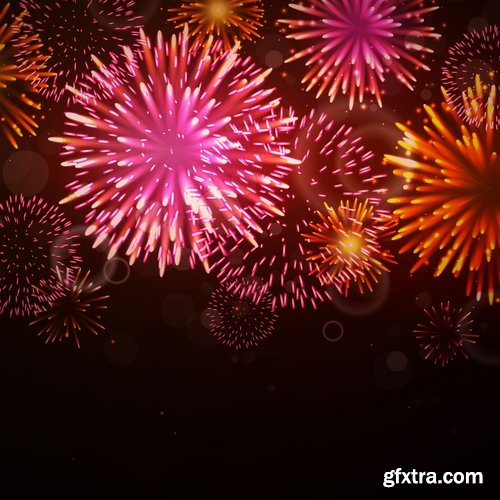 vector a background picture fireworks 25 eps