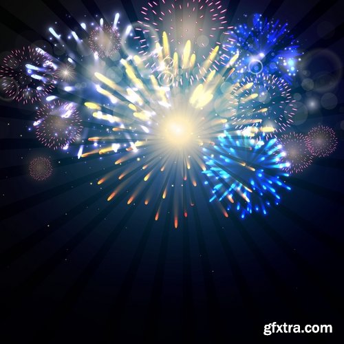 vector a background picture fireworks 25 eps