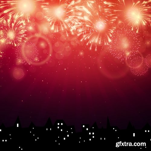 vector a background picture fireworks 25 eps