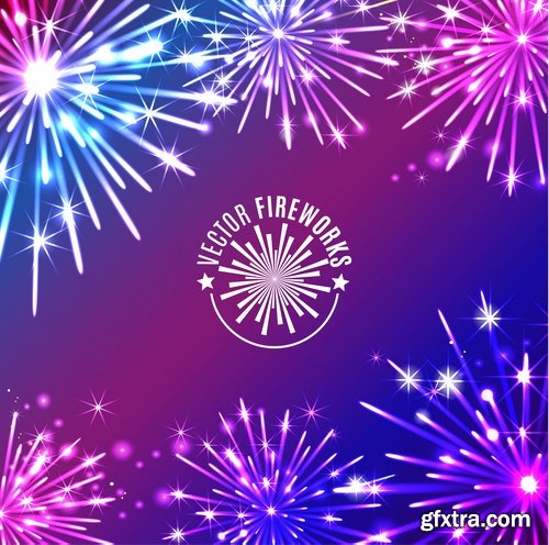 vector a background picture fireworks 25 eps