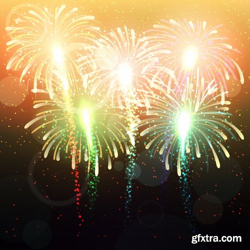 vector a background picture fireworks 25 eps