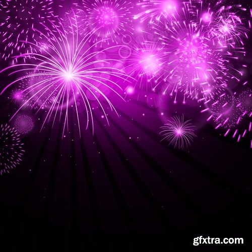 vector a background picture fireworks 25 eps