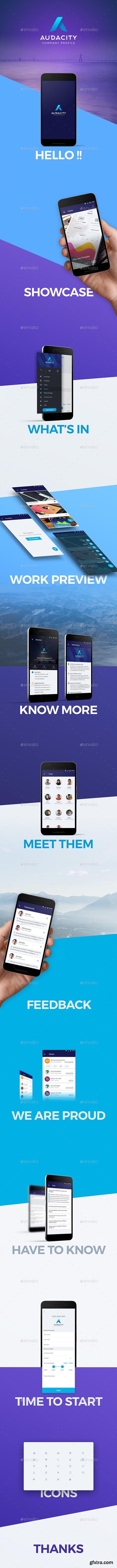GR - Audacity - Company Profile App UI Kit 18122187