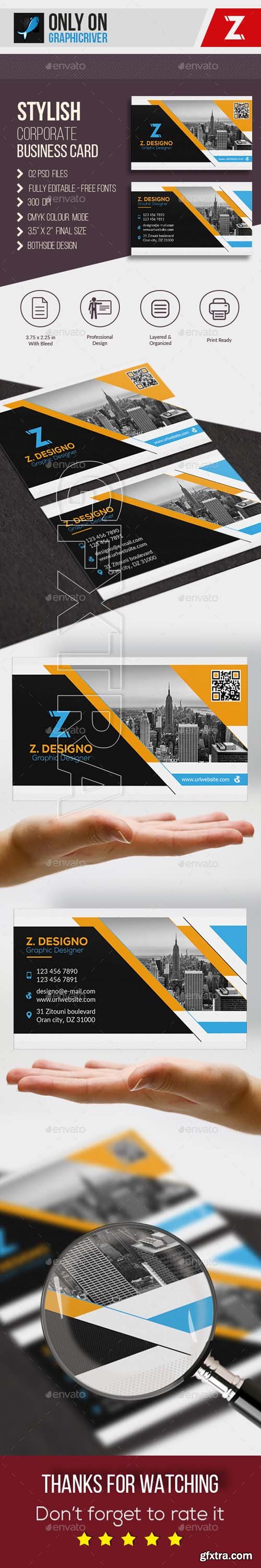 GraphicRiver - Stylish Corporate Business Card 20479140