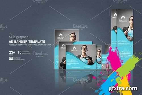 CreativeMarket - Multipurpose Web Ad Banner Template 1803000