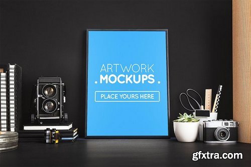 CM - Posters,Frames Mockups in Office #11 1759858