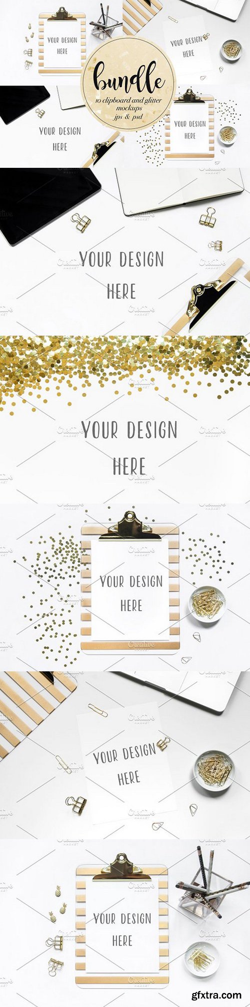 CM - Clipboard and Glitter mockups 1745747