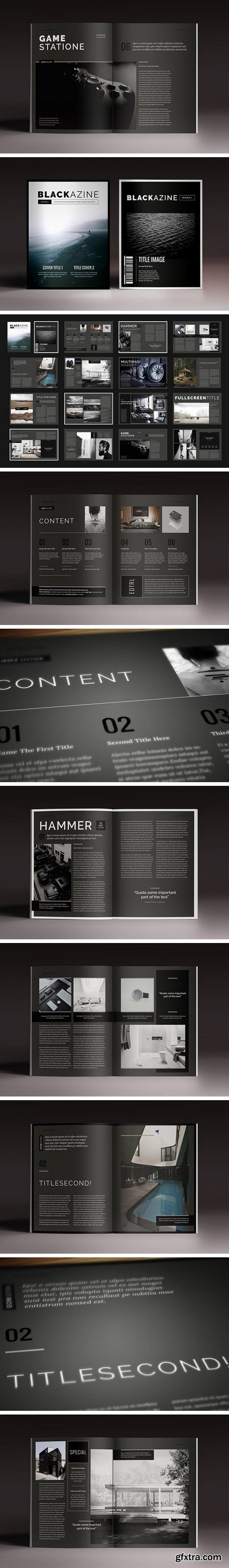 CM - Blackazine Indesign Template 955191