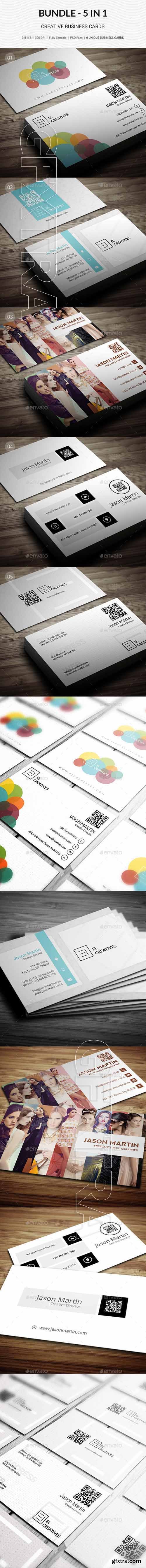 GraphicRiver - Bundle - 5 in 1 - Pro Business Cards - B41 20535363