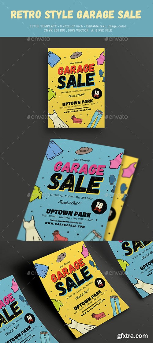 Graphicriver - Retro Style Garage Sale Flyer 20572500