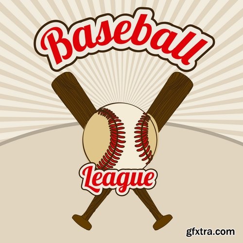 vector logo baseball sports 25 EPS