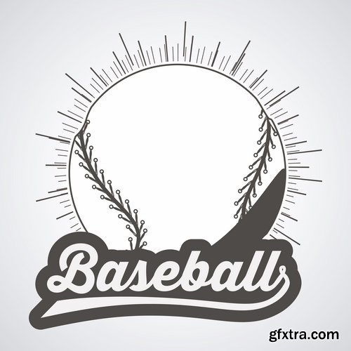 vector logo baseball sports 25 EPS