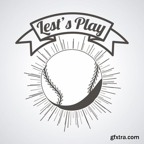 vector logo baseball sports 25 EPS