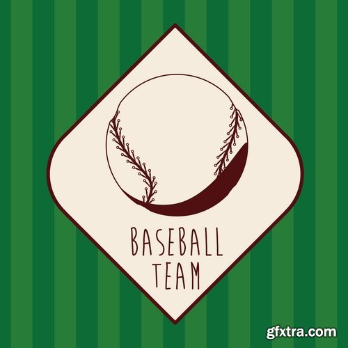 vector logo baseball sports 25 EPS