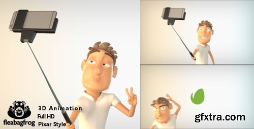 Videohive - Selfie Logo with 3D Character - 19398828