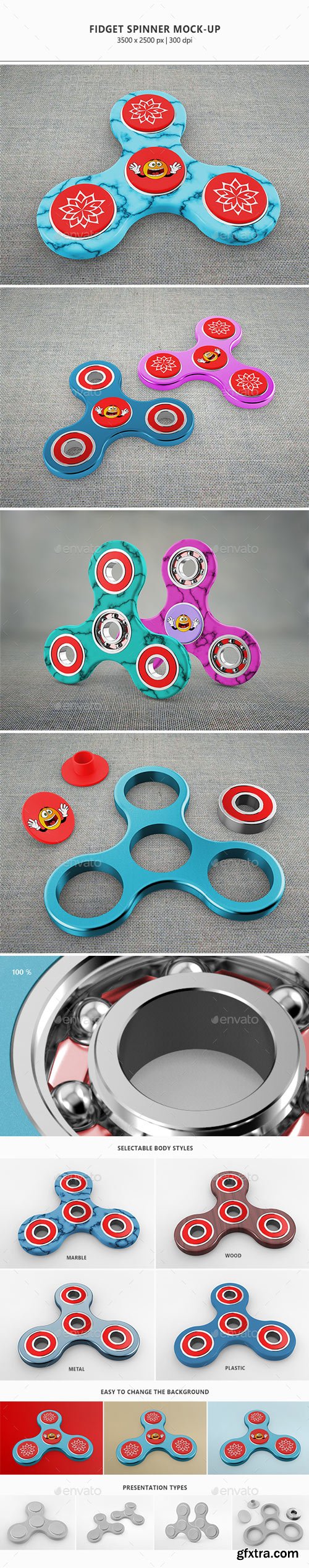 GraphicRiver - Fidget Spinner Mock-Up - 20230210