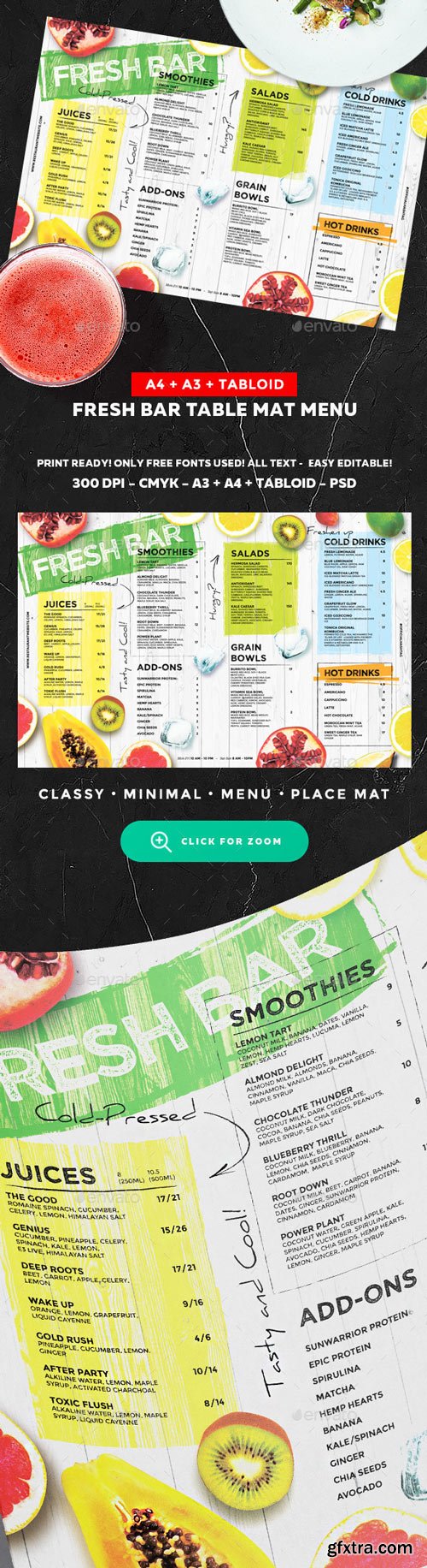 GraphicRiver - Juice Drinks Menu - 20250323