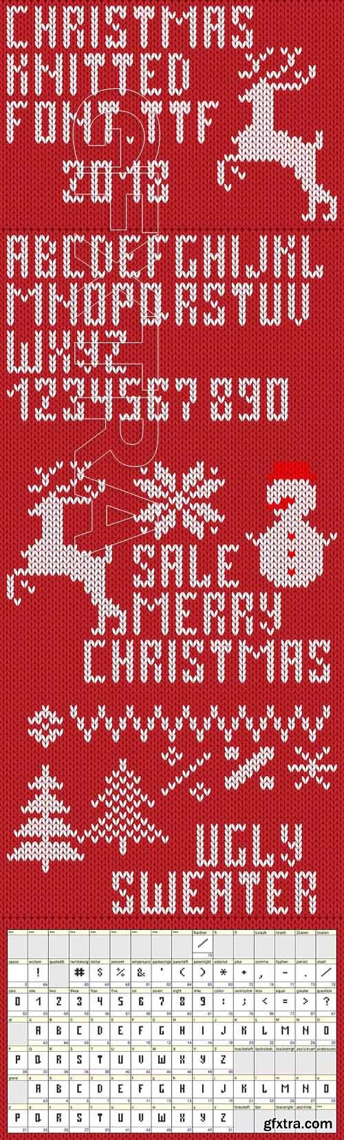 CreativeMarket - Christmas Knitted Font Ol 1803254