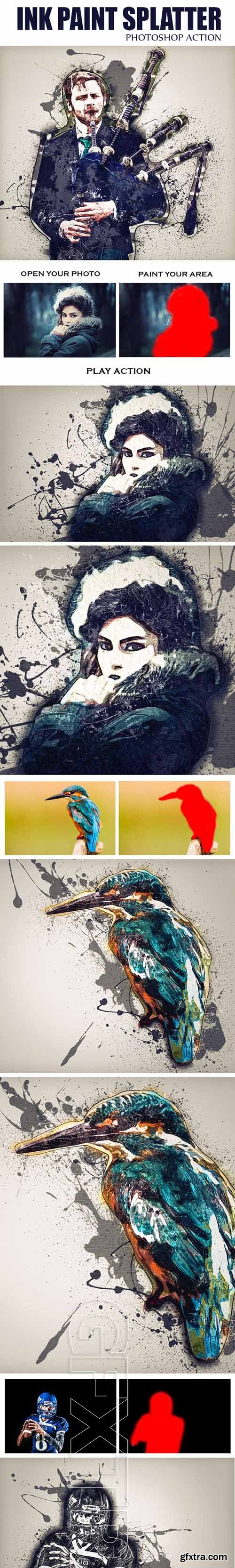 GraphicRiver - Ink Paint Splatter Photoshop Actions 20484468