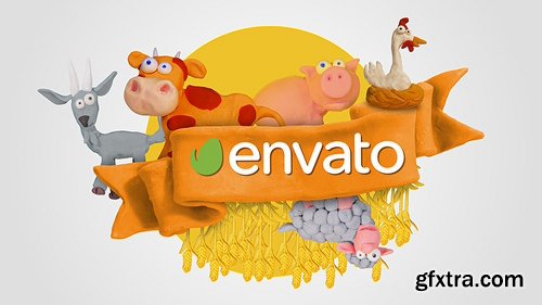 Videohive Clay Farm Animals 15414366