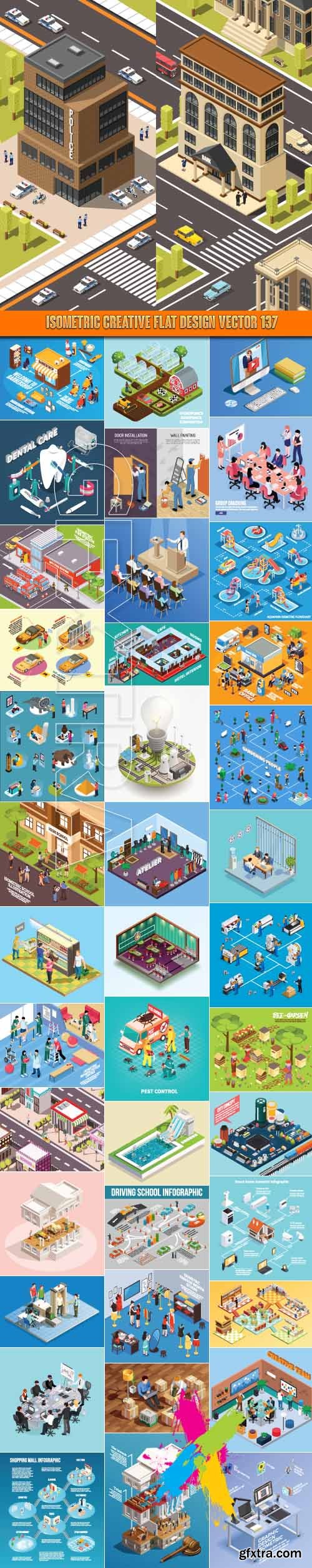 Isometric creative flat design vector 137