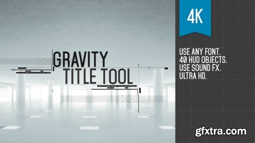 Videohive Gravity Title Tool 19270965