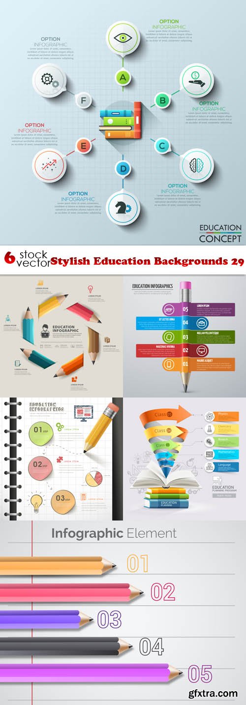 Vectors - Stylish Education Backgrounds 29