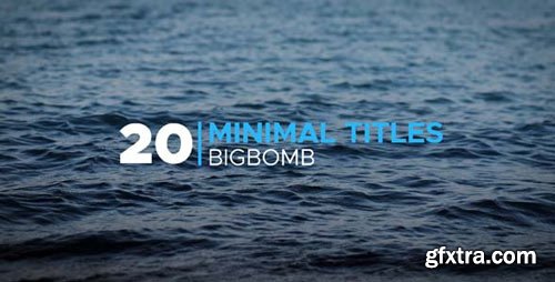 Videohive - Minimal Titles - 20190986