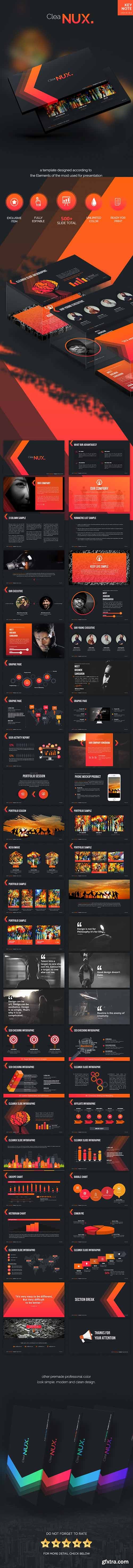 Graphicriver - Cleanux - Keynote Presentation Template 20072100