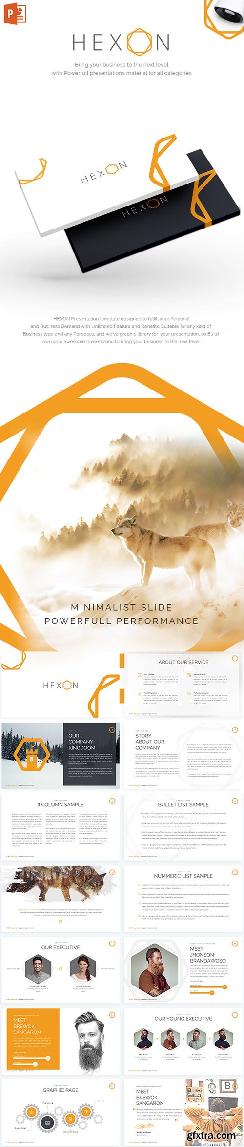 Graphicriver - Hexon - Powerpoint Template 19616445