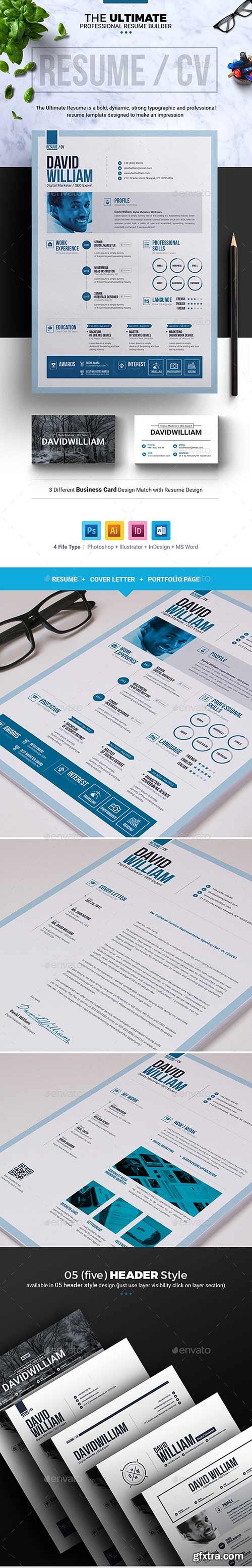 Graphicriver - Job Resume / CV Template | The Ultimate Professional Resume Builder 20412549