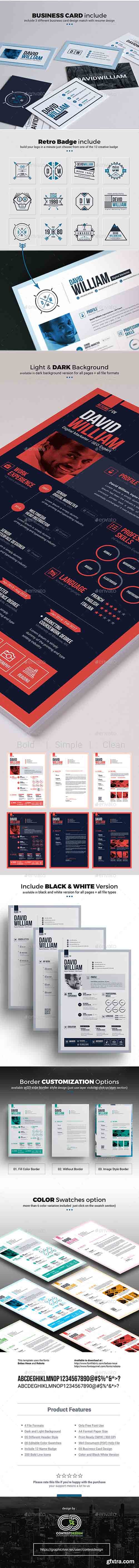 Graphicriver - Job Resume / CV Template | The Ultimate Professional Resume Builder 20412549