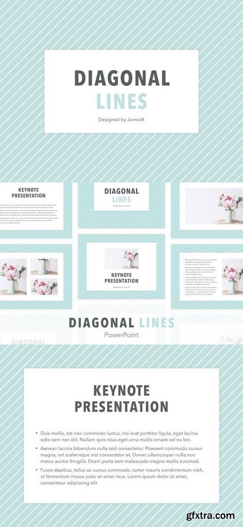 Diagonal Lines PowerPoint Template