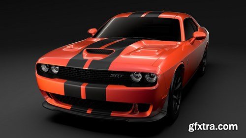 Dodge Challenger SRT Hellcat Go Mang 3D Model