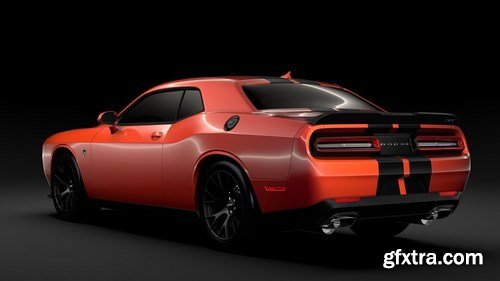 Dodge Challenger SRT Hellcat Go Mang 3D Model