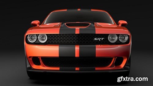 Dodge Challenger SRT Hellcat Go Mang 3D Model