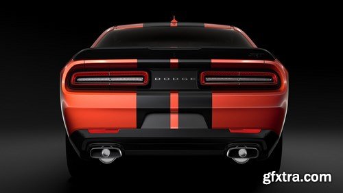 Dodge Challenger SRT Hellcat Go Mang 3D Model