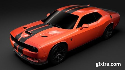 Dodge Challenger SRT Hellcat Go Mang 3D Model